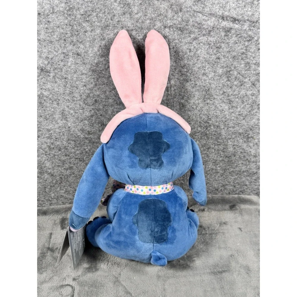 Disney Store Plush Lilo & Stitch Easter Bunny W/ Ears & Bow 2023 Edition‎